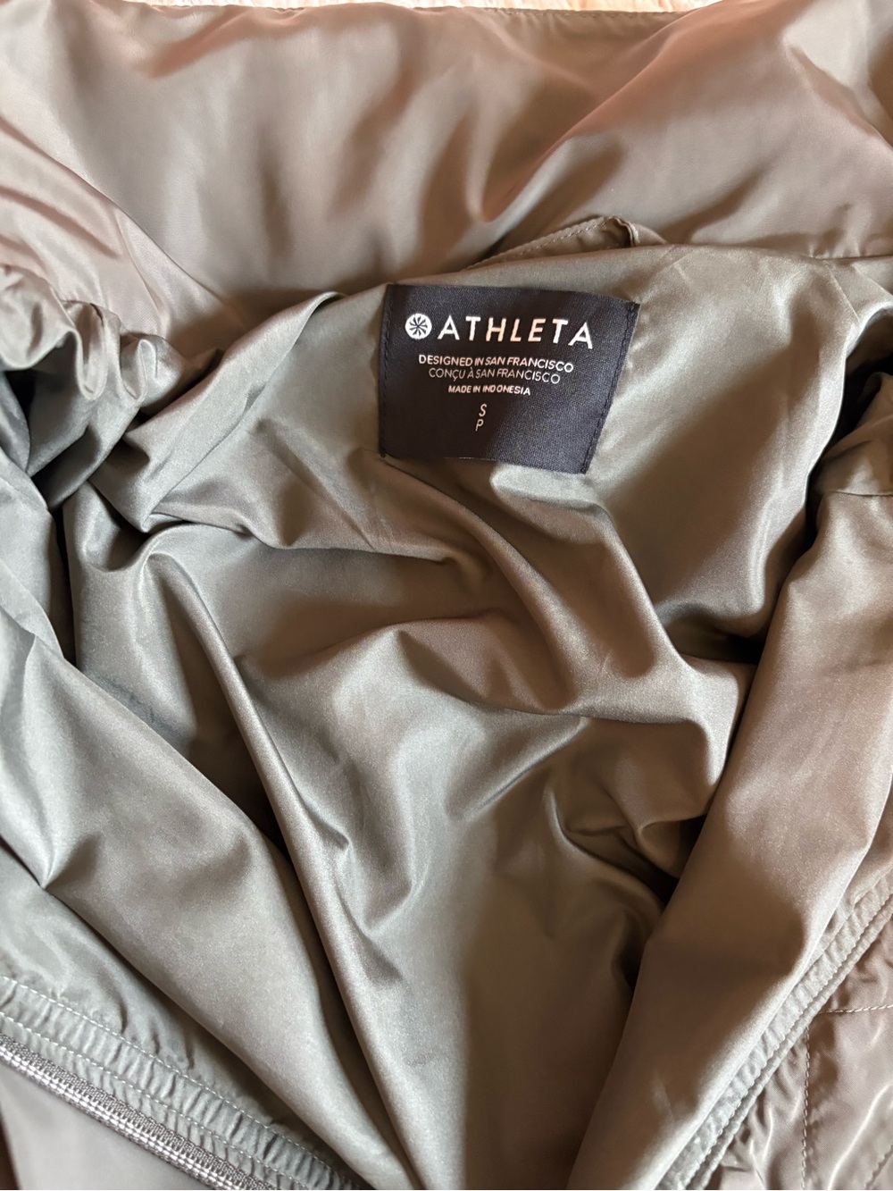 Athleta Olive Green Lightweight Jacket